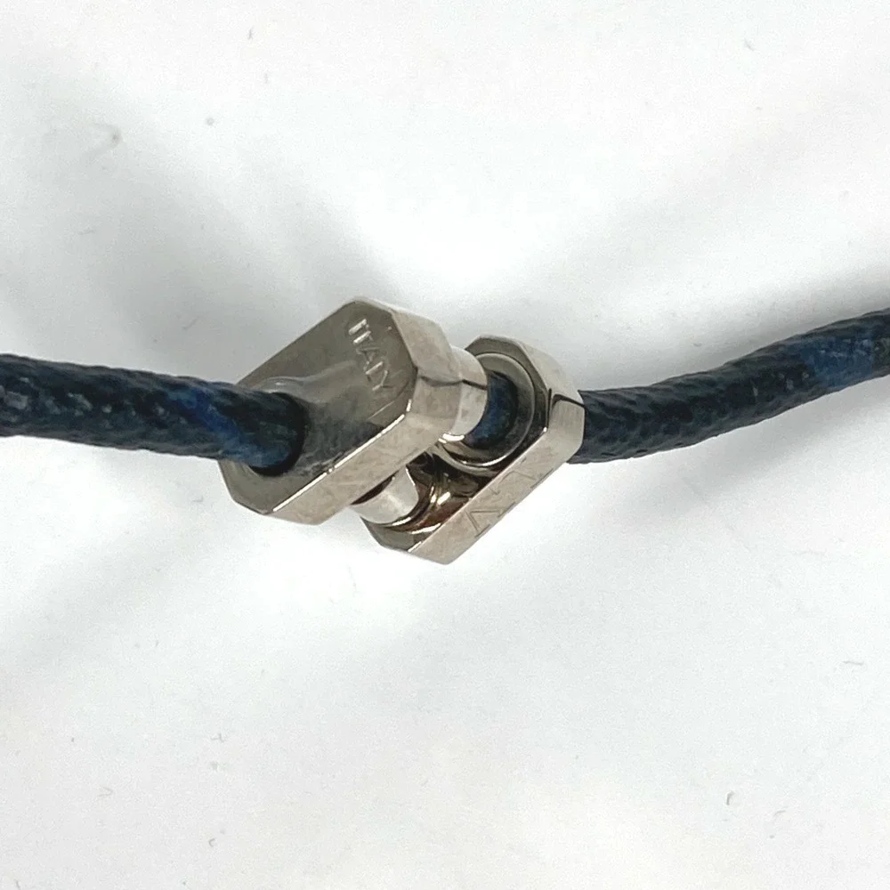 LOUIS VUITTON Blue Monogram Canvas Necklace